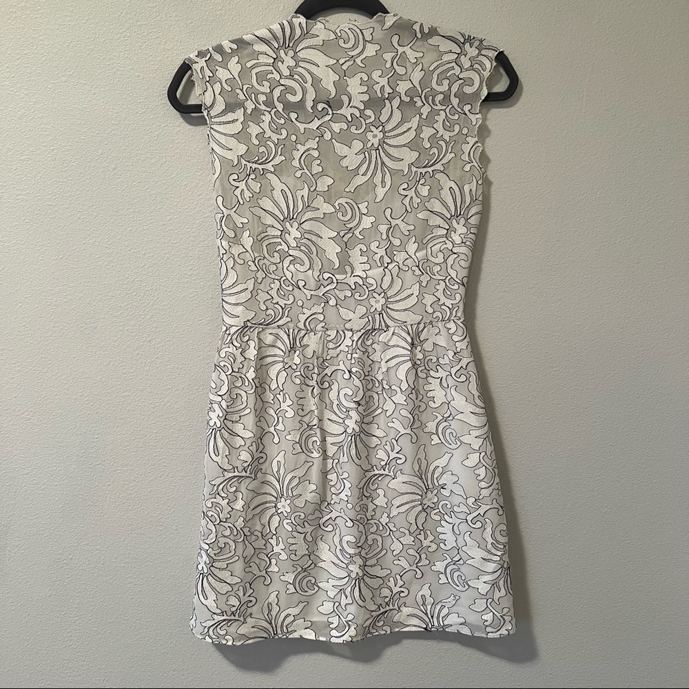 Dolce Vita Silk White Floral Flower Dress XS - Picture 4 of 10